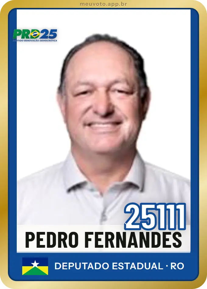 Carta de Pedro Fernandes, número 25111, PRD