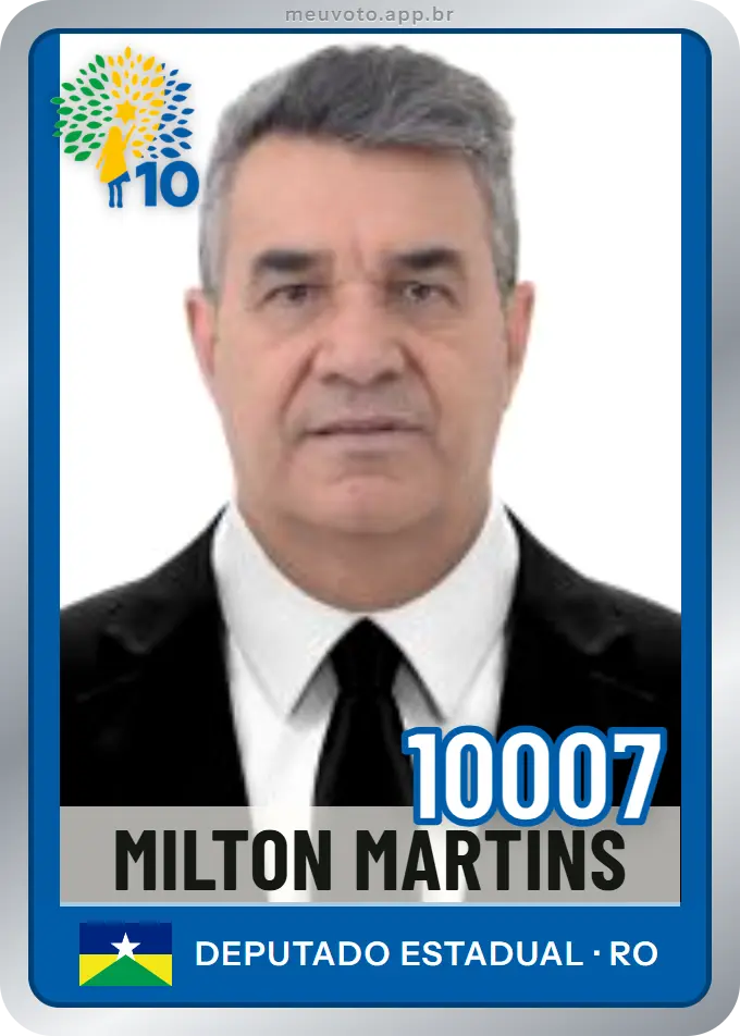 Carta de Milton Martins, número 10007, Republicanos