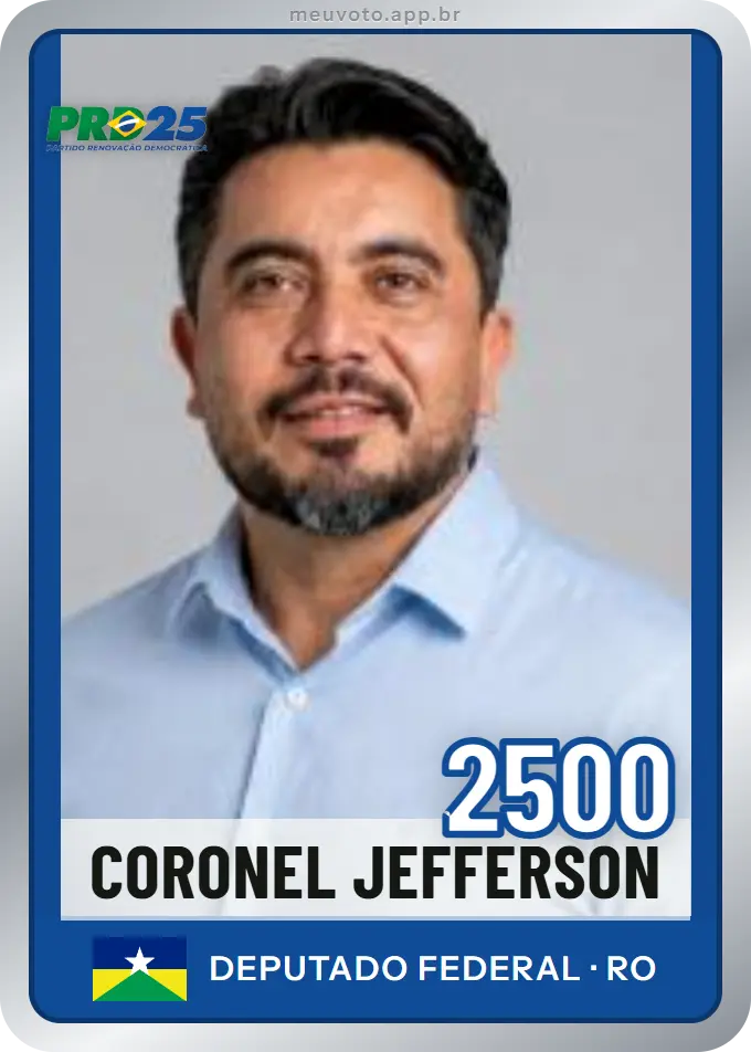 Carta de Coronel Jefferson, número 2500, PRD