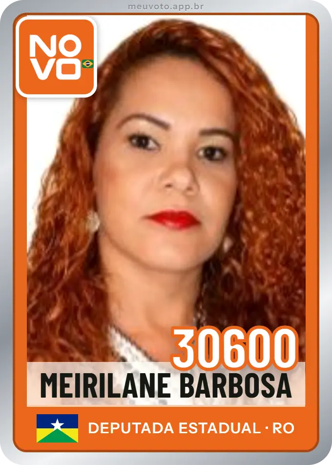 Carta de Meirilane Barbosa, número 30600, Novo