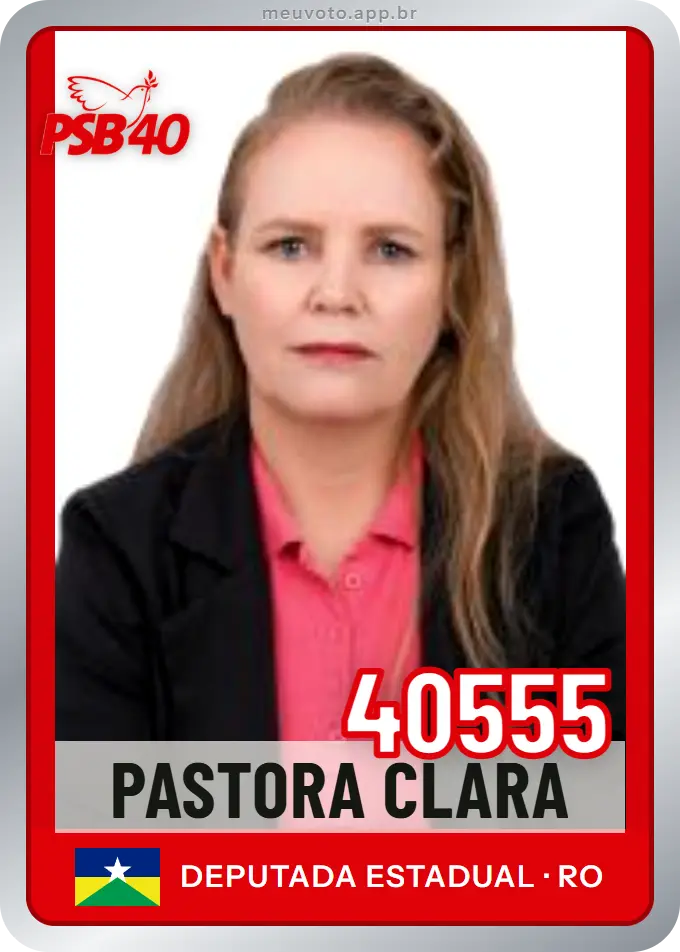 Carta de Pastora Clara, número 40555, PSB