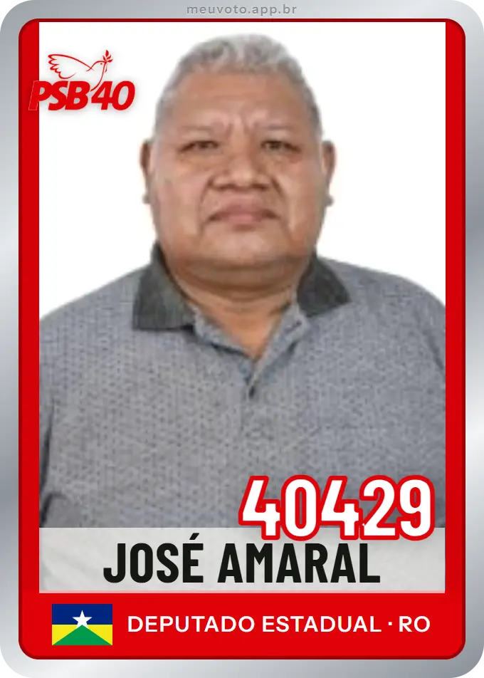 Carta de José Amaral, número 40429, PSB