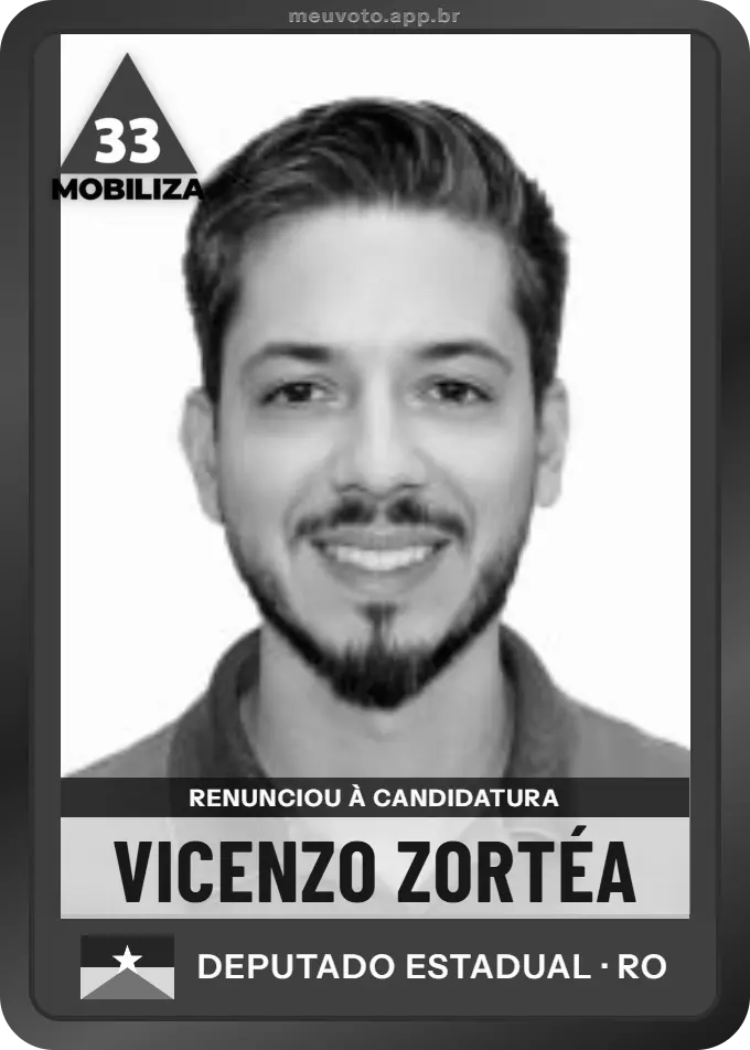 Carta de Vicenzo Zortéa, Mobiliza. Renunciou à candidatura e não vai à urna.