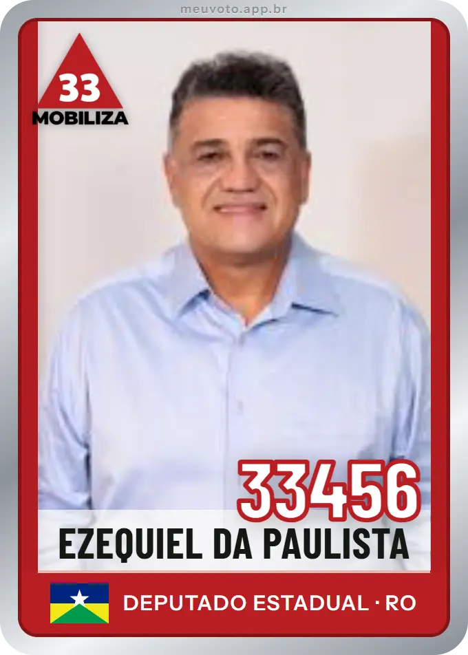 Carta de Ezequiel da Paulista, número 33456, Mobiliza