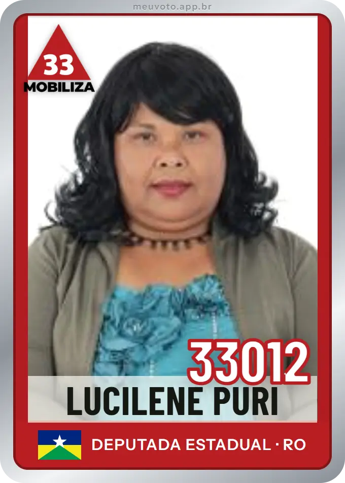 Carta de Lucilene Puri, número 33012, Mobiliza