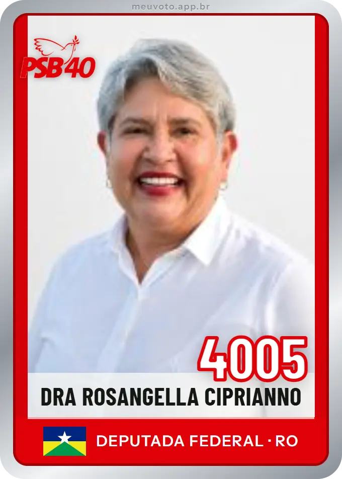 Carta de Dra Rosangella Ciprianno, número 4005, PSB