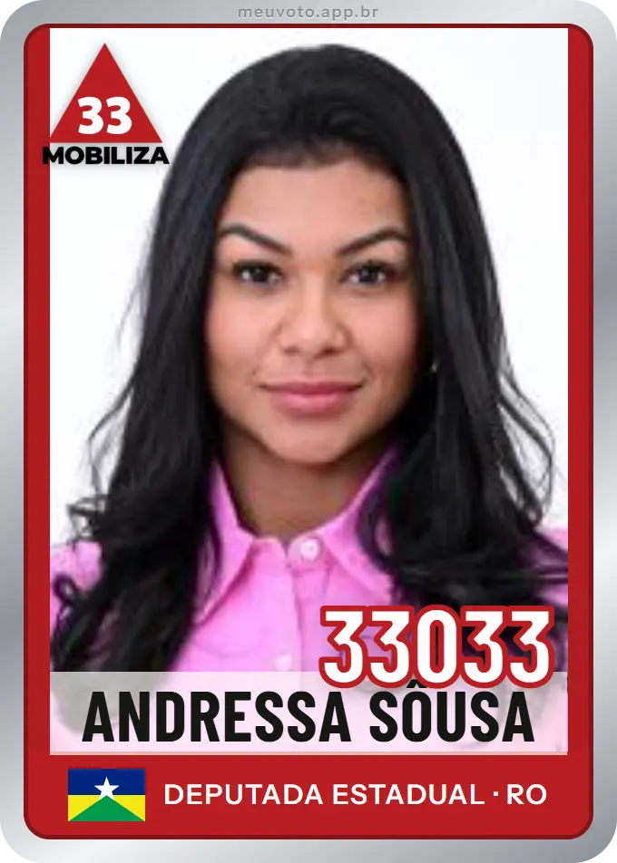 Carta de Andressa Sôusa, número 33033, Mobiliza