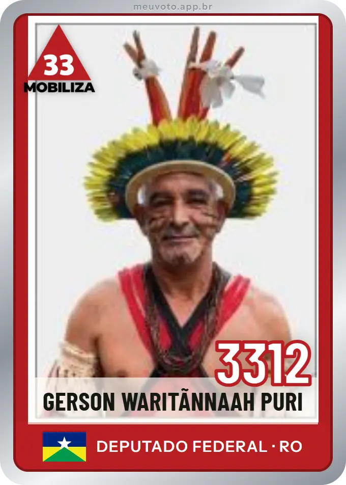 Carta de Gerson Waritãnnaah Puri, número 3312, Mobiliza