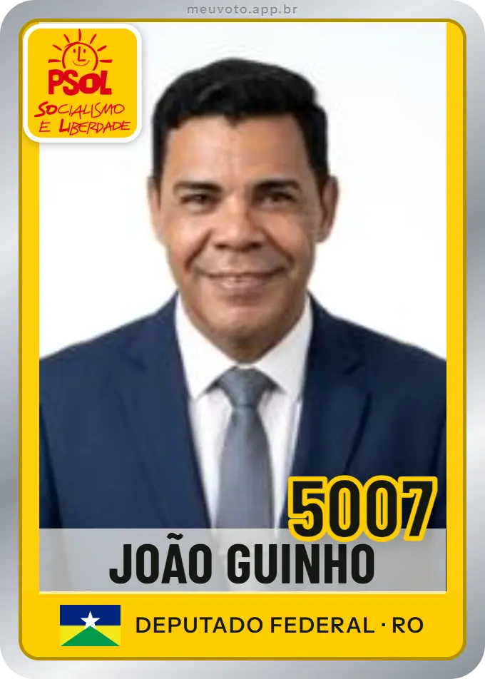 Carta de João Guinho, número 5007, PSOL