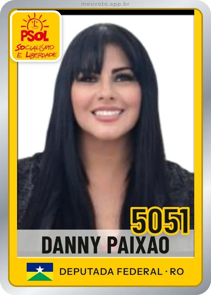 Carta de Danny Paixão, número 5051, PSOL