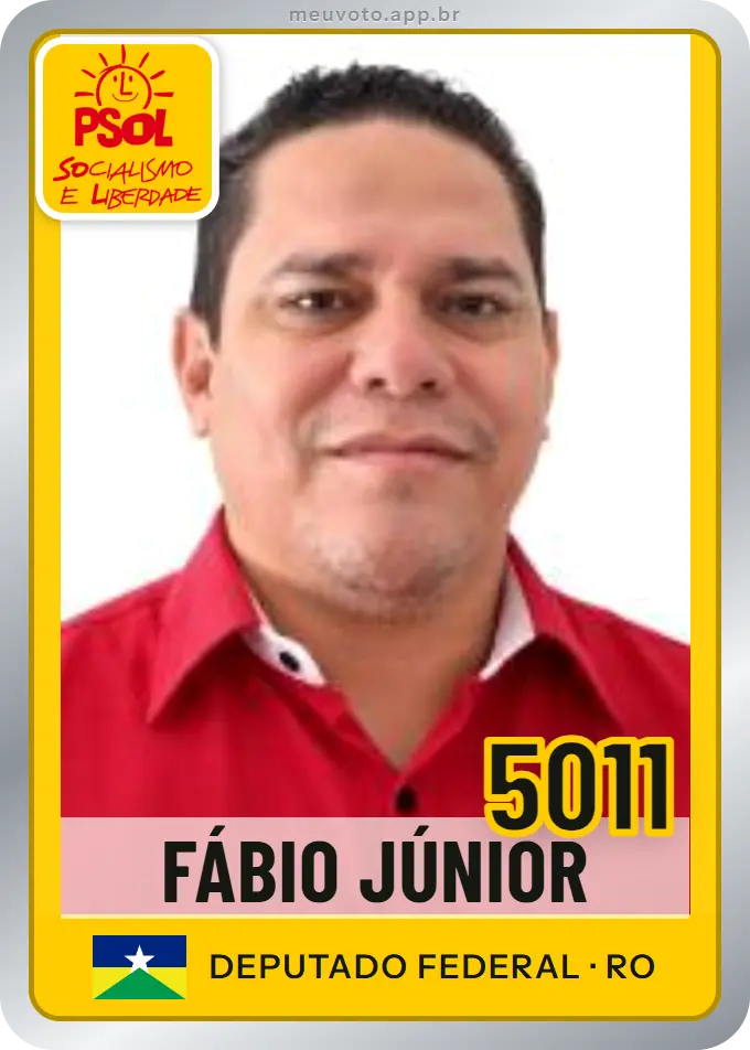 Carta de Fábio Júnior, número 5011, PSOL