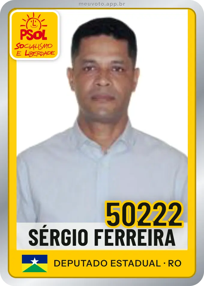 Carta de Sérgio Ferreira, número 50222, PSOL