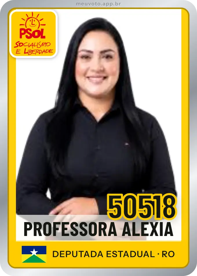 Carta de Professora Alexia, número 50518, PSOL