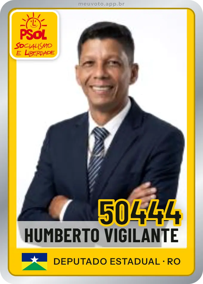 Carta de Humberto Vigilante, número 50444, PSOL
