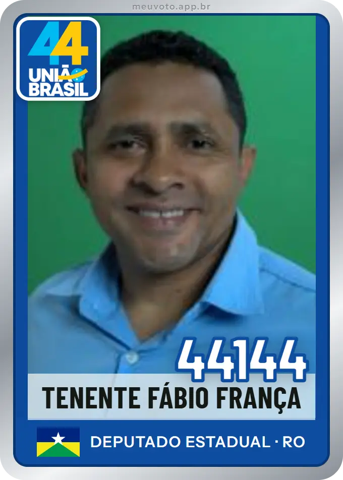Carta de Tenente Fábio França, número 44144, União