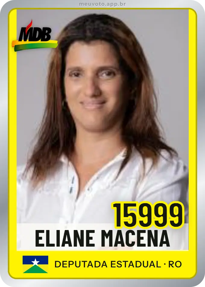 Carta de Eliane Macena, número 15999, MDB