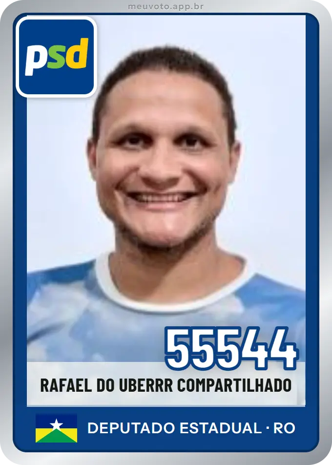 Carta de Rafael do Uberrr Compartilhado, número 55544, PSD
