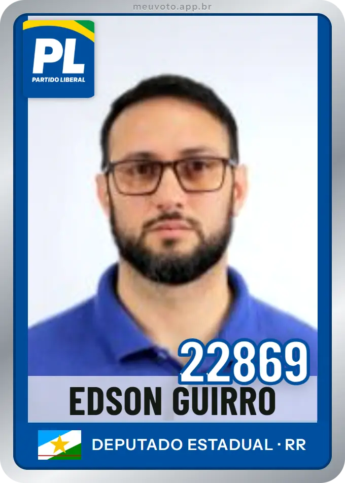 Carta de Edson Guirro, número 22869, PL