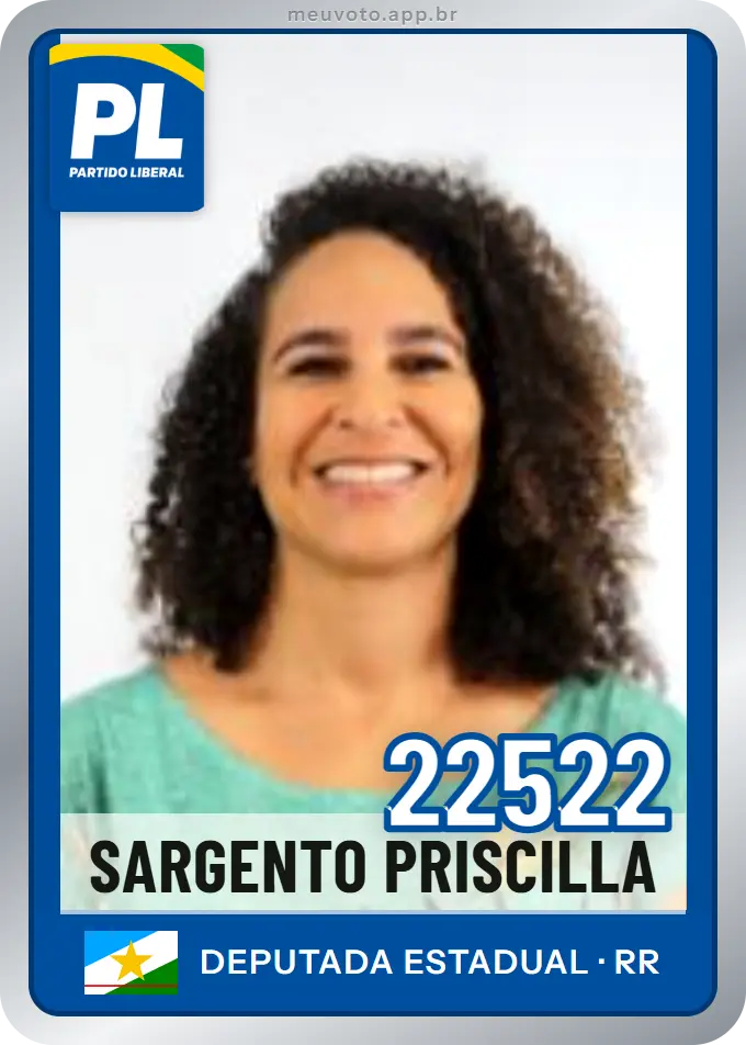 Carta de Sargento Priscilla, número 22522, PL