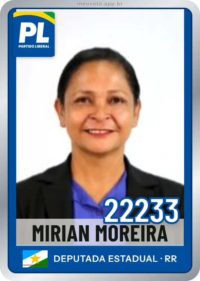 Carta de Mirian Moreira, número 22233, PL
