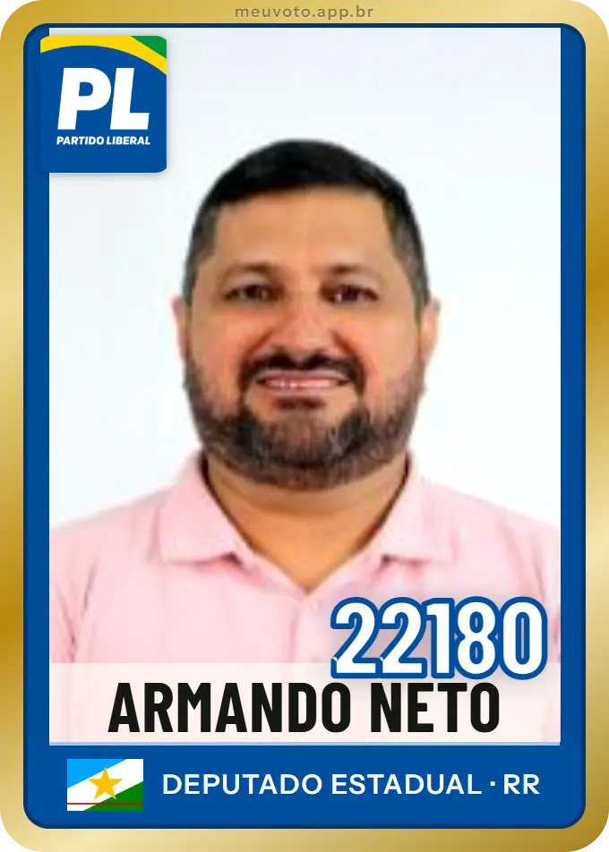 Carta de Armando Neto, número 22180, PL