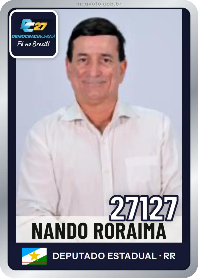 Carta de Nando Roraima, número 27127, DC