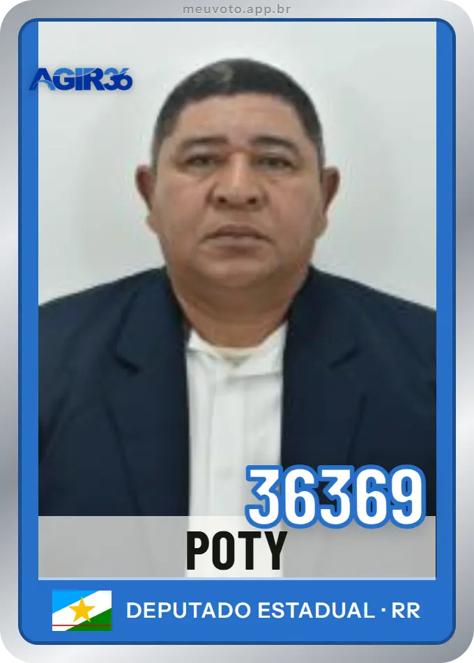 Carta de Poty, número 36369, Agir