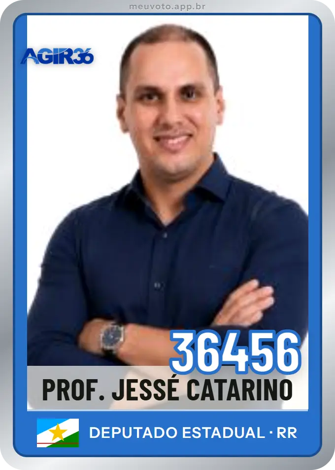 Carta de Prof. Jessé Catarino, número 36456, Agir