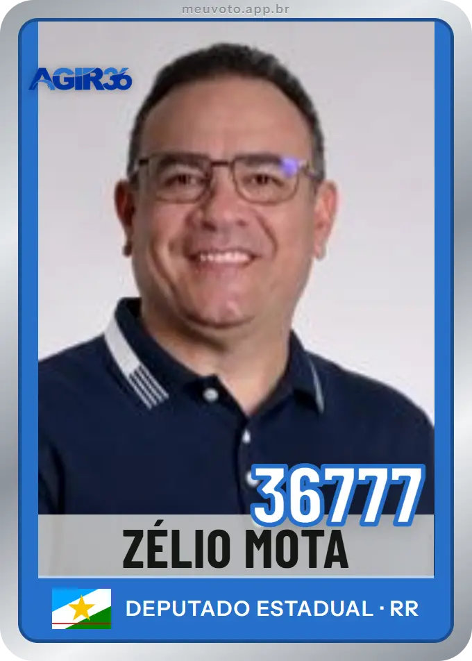Carta de Zélio Mota, número 36777, Agir