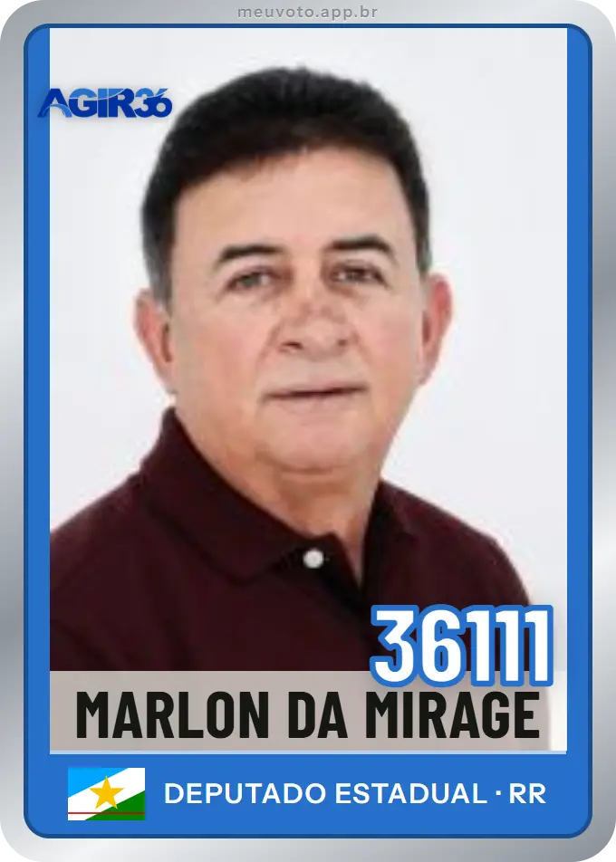 Carta de Marlon da Mirage, número 36111, Agir