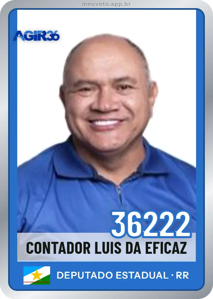 Carta de Contador Luis da Eficaz, número 36222, Agir