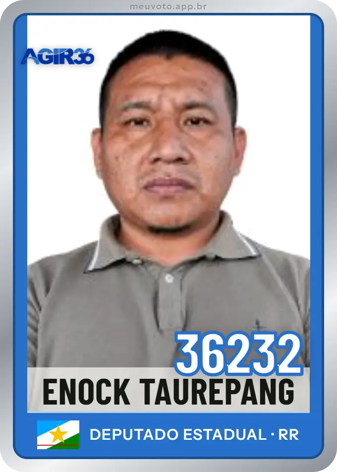 Carta de Enock Taurepang, número 36232, Agir
