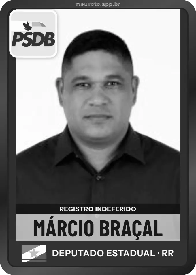 Carta de Márcio Braçal, PSDB. Teve o registro indeferido pelo TSE e não vai à urna.