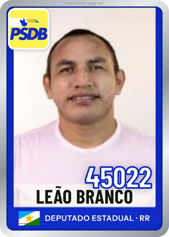 Carta de Leão Branco, número 45022, PSDB