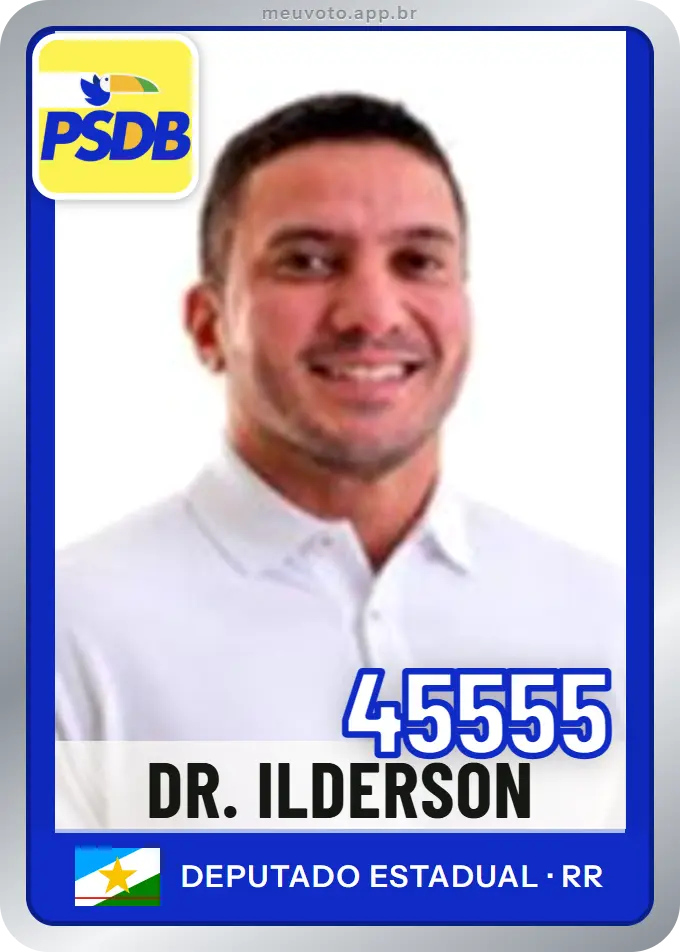 Carta de Dr. Ilderson, número 45555, PSDB
