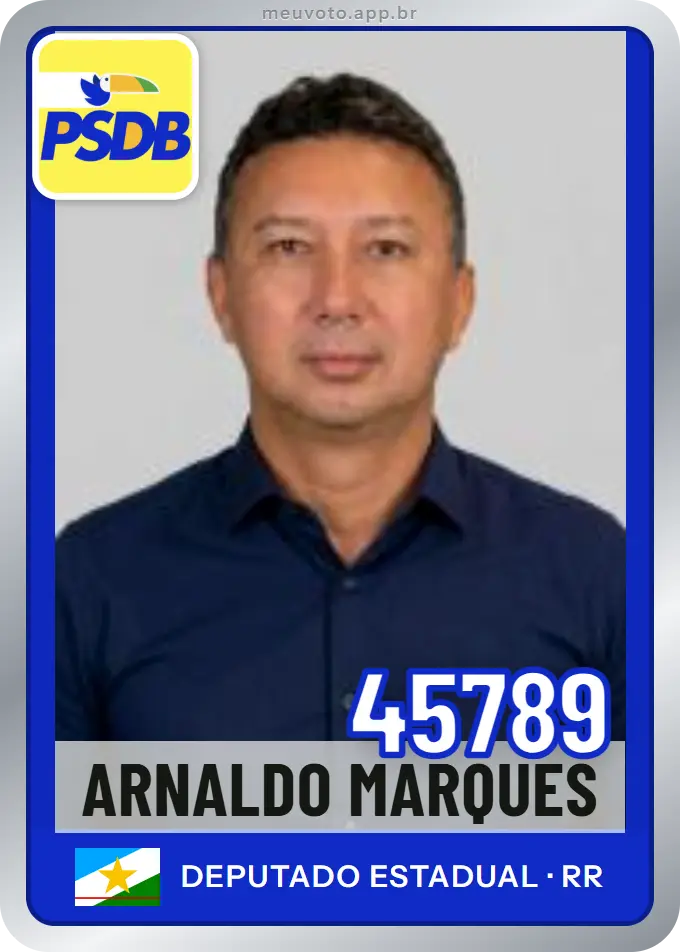 Carta de Arnaldo Marques, número 45789, PSDB