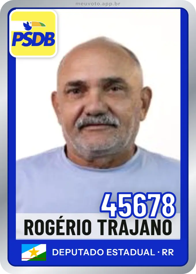 Carta de Rogério Trajano, número 45678, PSDB