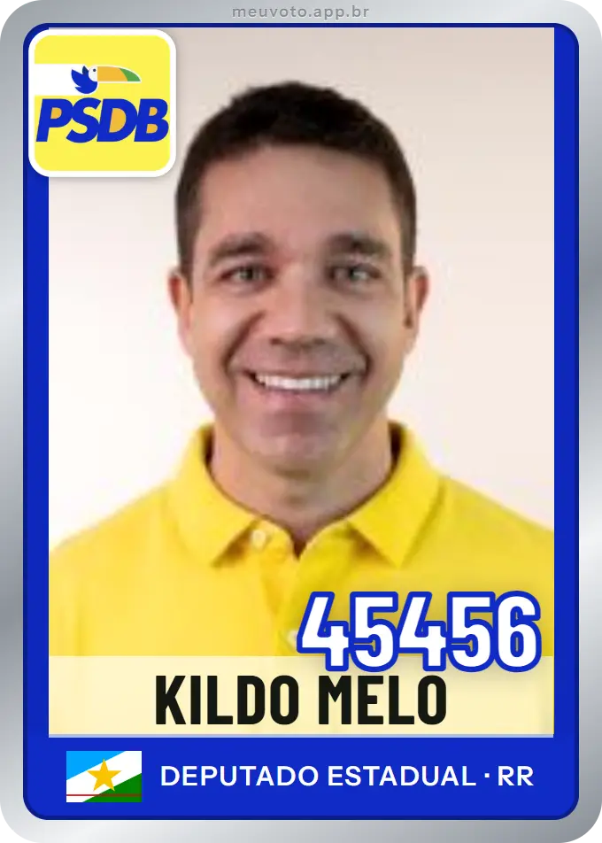 Carta de Kildo Melo, número 45456, PSDB