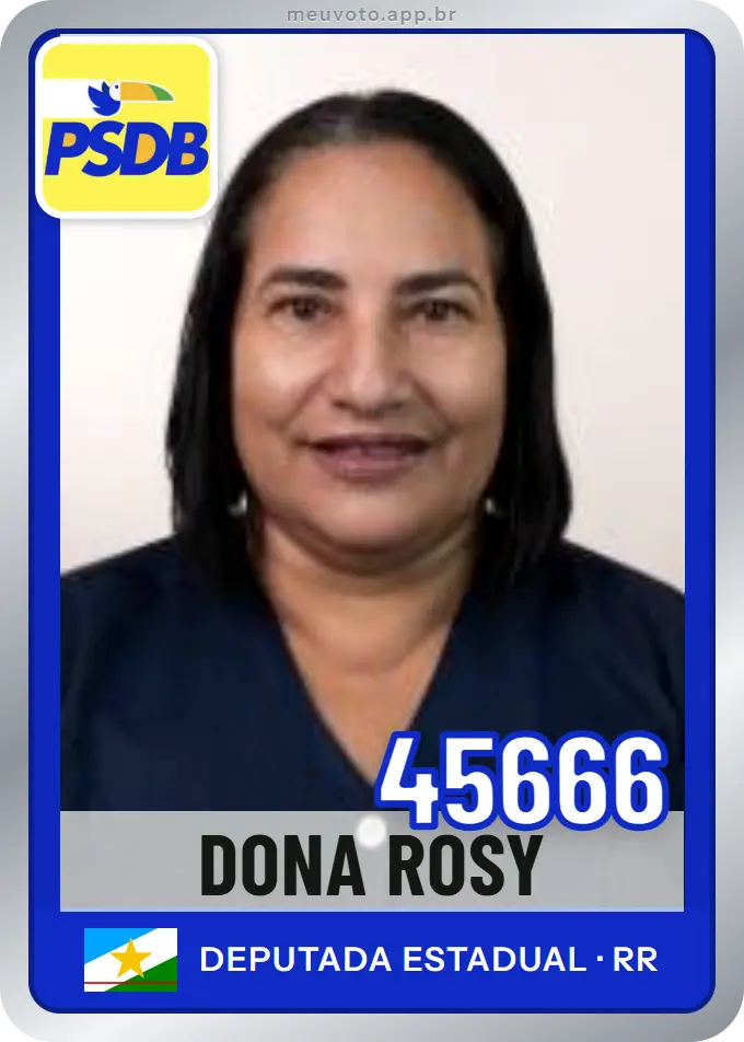 Carta de Dona Rosy, número 45666, PSDB