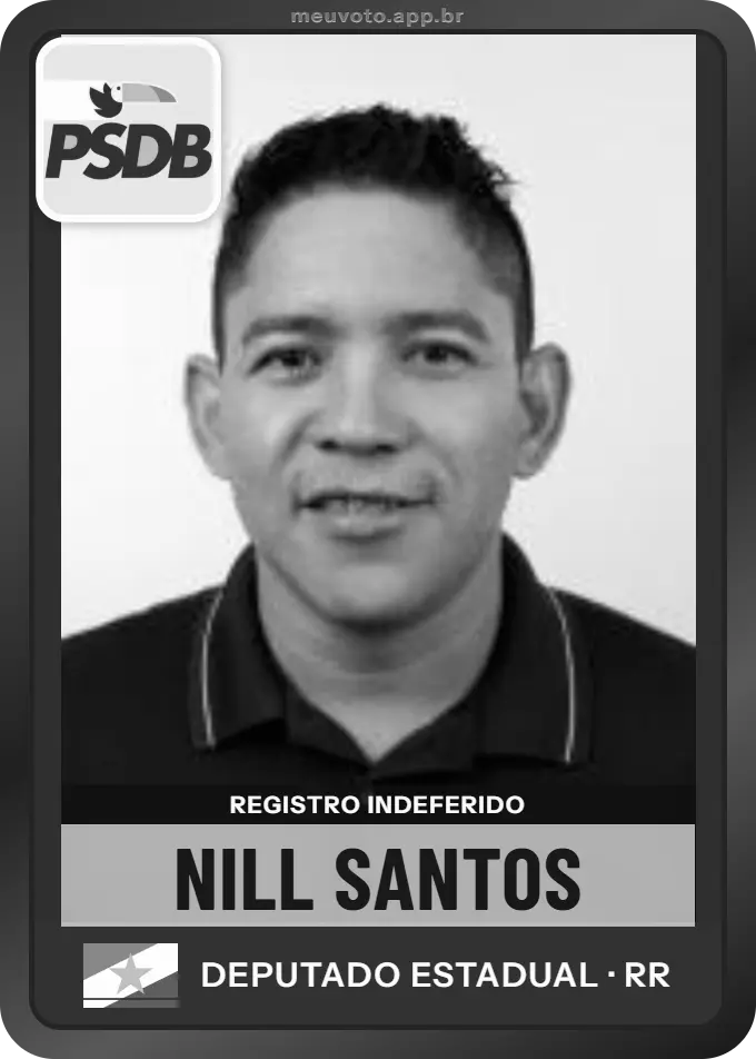 Carta de Nill Santos, PSDB. Teve o registro indeferido pelo TSE e não vai à urna.