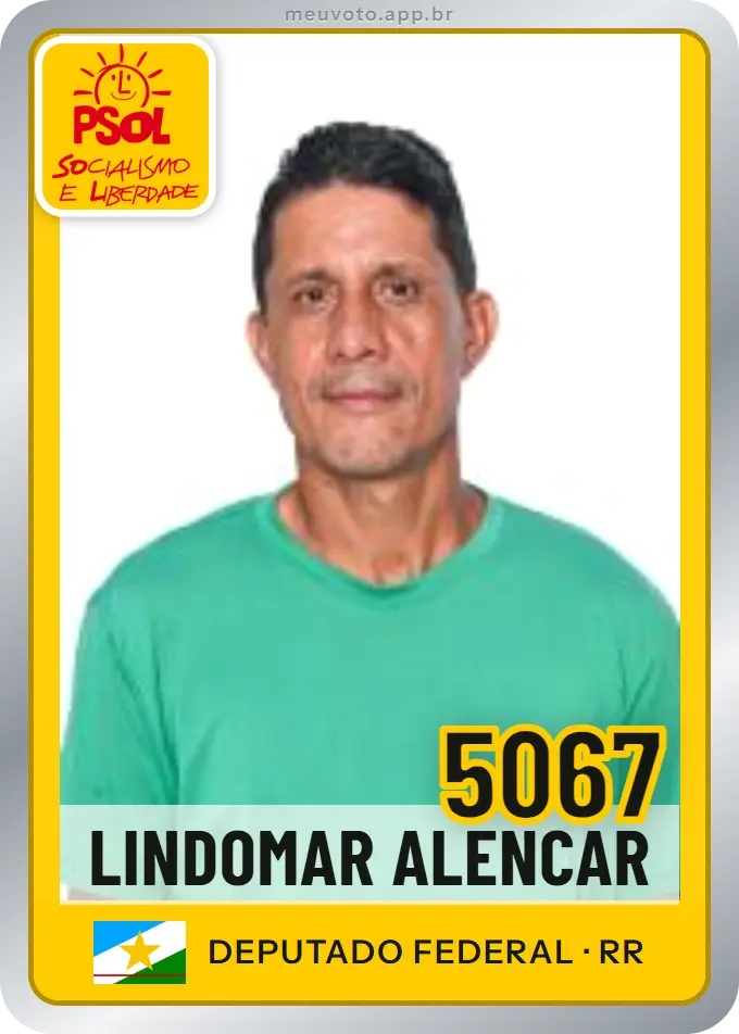 Carta de Lindomar Alencar, número 5067, PSOL