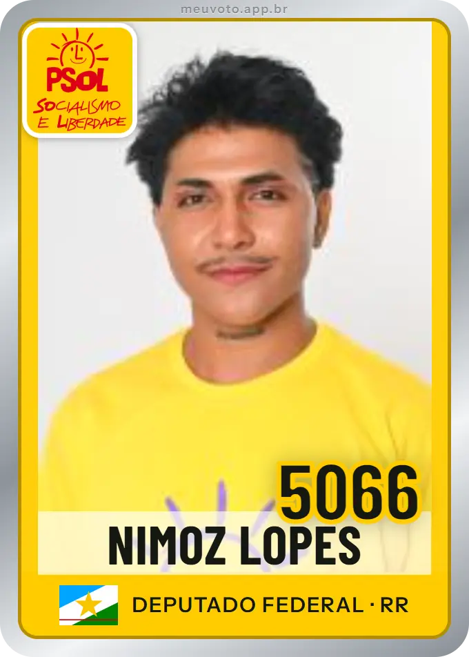 Carta de Nimoz Lopes, número 5066, PSOL