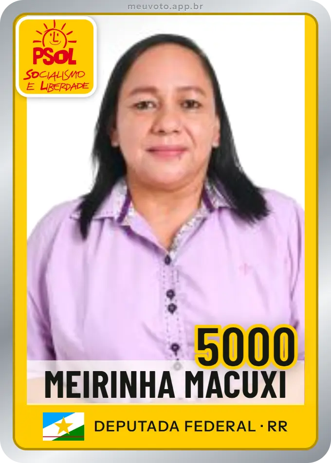 Carta de Meirinha Macuxi, número 5000, PSOL