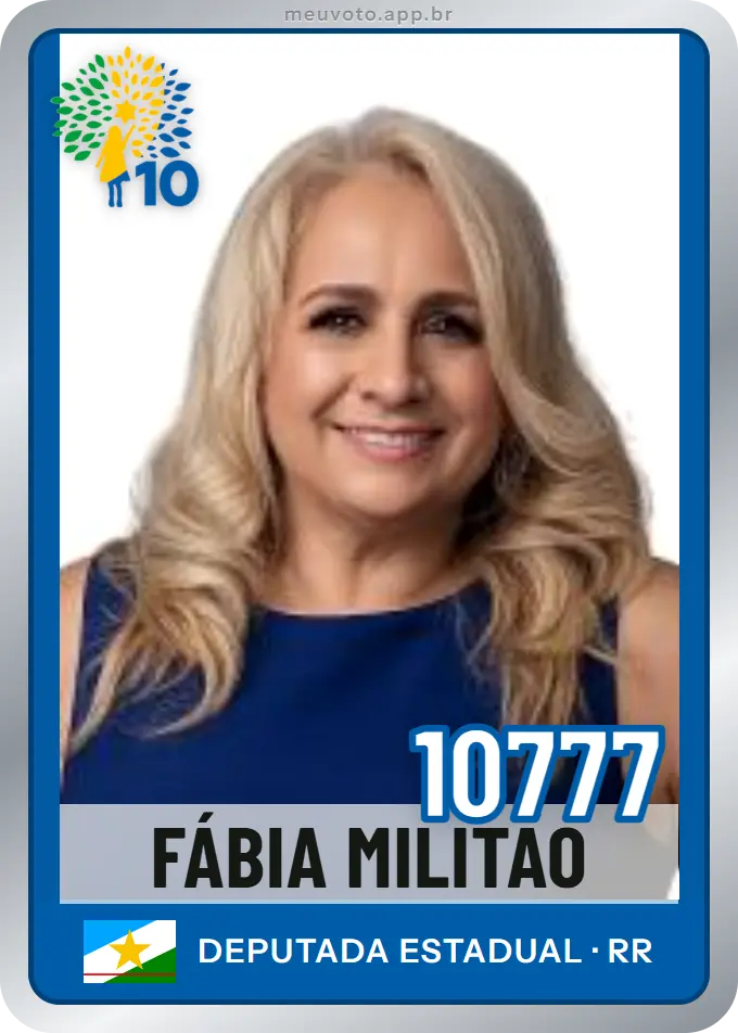 Carta de Fábia Militão, número 10777, Republicanos