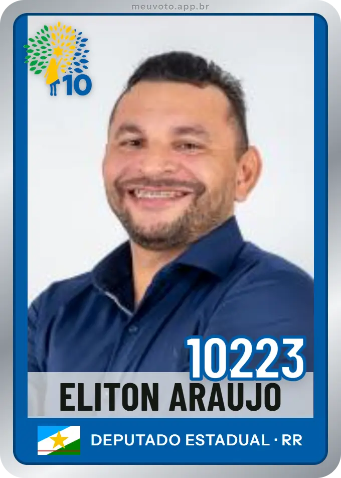 Carta de Eliton Araújo, número 10223, Republicanos