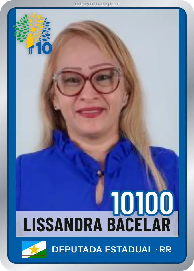 Carta de Lissandra Bacelar, número 10100, Republicanos
