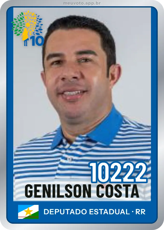 Carta de Genilson Costa, número 10222, Republicanos