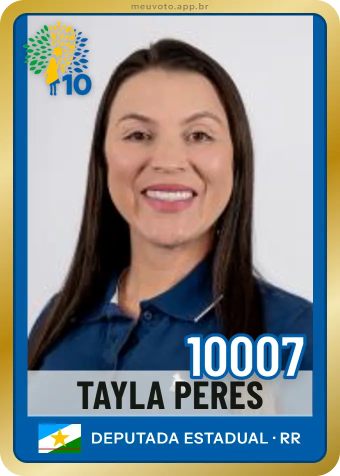 Carta de Tayla Peres, número 10007, Republicanos