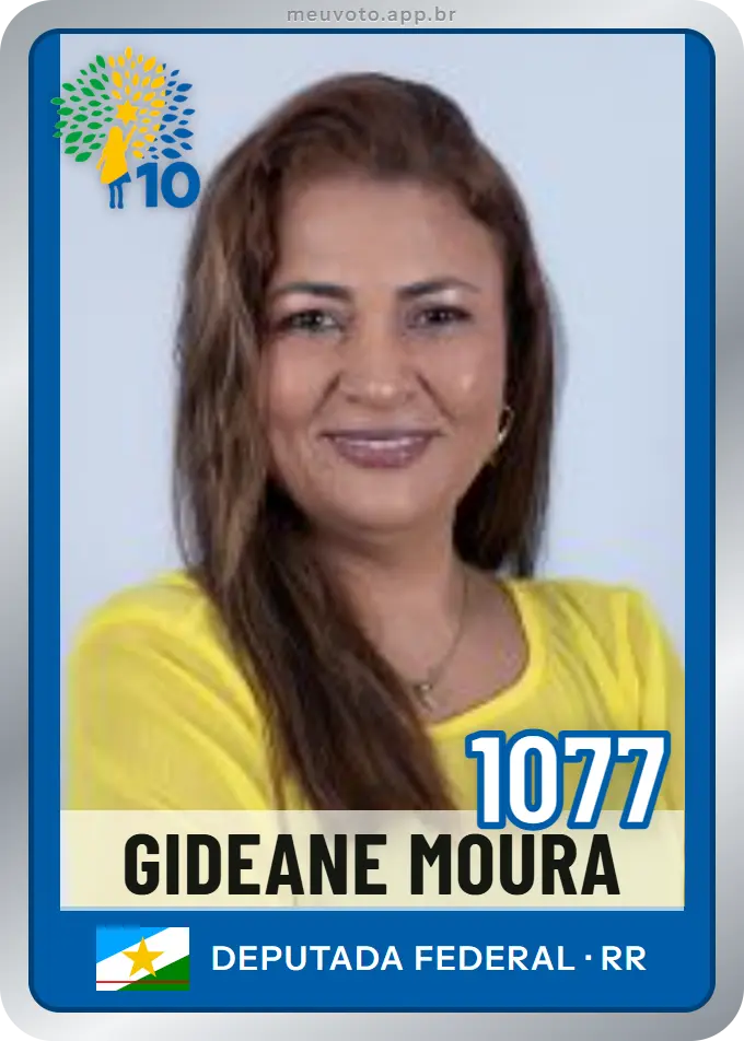 Carta de Gideane Moura, número 1077, Republicanos