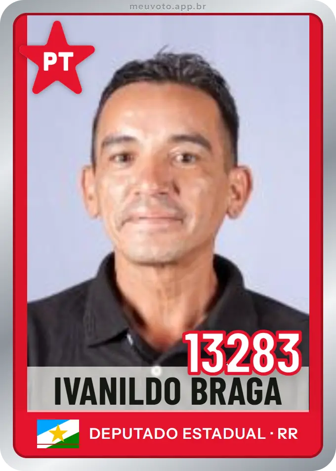 Carta de Ivanildo Braga, número 13283, PT